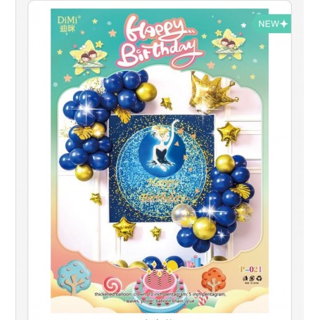 ΣΕΤ ΜΠΑΛΟΝΙΑ HAPPY BIRTHDAY ΜΠΑΛΑΡΙΝΑ