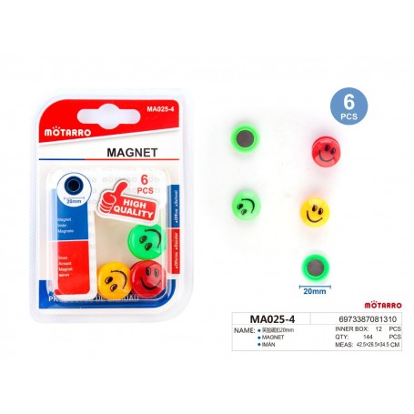 ΣΕΤ ΜΑΓΝΗΤΕΣ ΧΡΩΜΑΤΙΣΤΟΙ SMILE