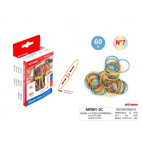 ΠΑΚΕΤΟ ΛΑΣΤΙΧΑΚΙΑ Νο7 /70mm