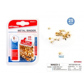 ΣΕΤ ΚΑΡΦΩΤΙΚΑ 25ΤΜΧ ΧΡΥΣΑ 10mm