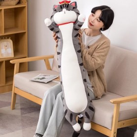 ΛΟΥΤΡΙΝΗ ΒΑΣΙΛΙΚΗ ΓΑΤΑ ΓΚΡΙ ΜΕ ΡΙΓΕΣ 75CM