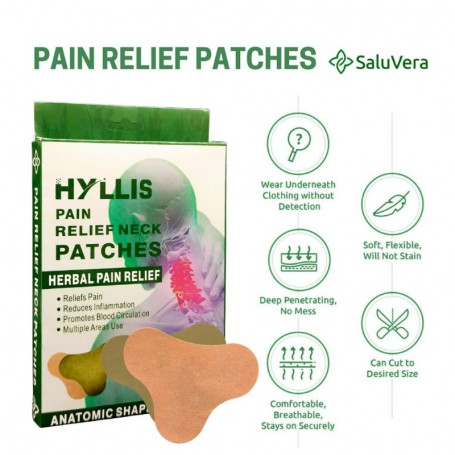 SALUVERA PAIN RELIEF NECK PATCHES 10ΤΜΧ