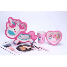 ΠΑΙΔΙΚΟ ΣΕΤ ΦΑΓΗΤΟΥ BAMBOO UNICORN