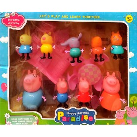 ΣΕΤ ΦΙΓΟΥΡΕΣ ΟΙΚΟΓΕΝΕΙΑ PEPPA ΜΕ 5 ΦΙΛΟΥΣ ΚΑΙ ΑΞΕΣΟΥΑΡ (ΟΕΜ)