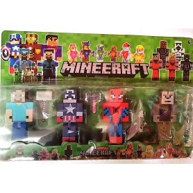ΣΕΤ 4 ΦΙΓΟΥΡΕΣ MINECRAFT (OEM)