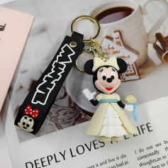 ΜΠΡΕΛΟΚ MINNIE-MICKEY ΝΕΟΝΥΜΦΟΙ ΛΕΥΚΟ ΧΡΩΜΑ ΣΕΤ 2 ΤΕΜΑΧΙΩΝ (OEM)