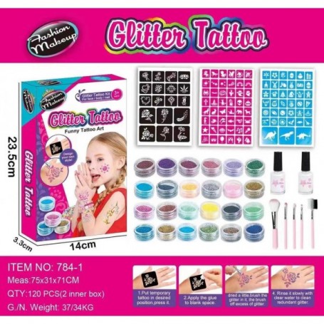 ΣΕΤ ΟΜΟΡΦΙΑΣ GLITTER TATTOO