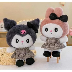 ΛΟΥΤΡΙΝΑ KUROMI ΚΑΙ MY MELODY 30CM (OEM)