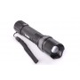 Τηλεσκοπικός φακός χειρός Cree Led Q5 240 lumens με zoom και επαναφορτιζόμενη μπαταρία