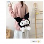 ΛΟΥΤΡΙΝΟ KUROMI ΚΑΙ ΤΣΑΝΤΑ ΠΛΑΤΗΣ BACKPACK- ΧΙΑΣΤΙ 3 ΣΕ 1 50CM (OEM)