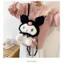 ΛΟΥΤΡΙΝΟ KUROMI ΚΑΙ ΤΣΑΝΤΑ ΠΛΑΤΗΣ BACKPACK- ΧΙΑΣΤΙ 3 ΣΕ 1 50CM (OEM)