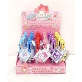 ΣΤΥΛΟ ΠΟΛΥΧΡΩΜΟ SANRIO ΜΕ ΣΗΜΕΙΩΜΑΤΑΡΙΟ (ΟΕΜ)