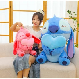 ΛΟΥΤΡΙΝΑ STITCH+ ANGEL 45CM (OEM) ΣΕΤ 2 ΤΕΜΑΧΙΩΝ