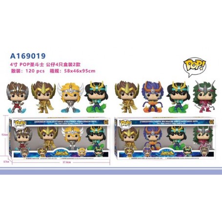 ΣΕΤ ΦΙΓΟΥΡΕΣ POP SAINT SEIYA/ΟΙ ΙΠΠΟΤΕΣ ΤΟΥ ΖΩΔΙΑΚΟΥ (OEM) 4 ΤΕΜΑΧΙΩΝ