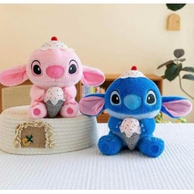 ΛΟΥΤΡΙΝΟΣ STITCH ΚΑΙ ANGEL ICE CREAM 25CM (OEM) ΣΕΤ 2 ΤΕΜΑΧΙΩΝ