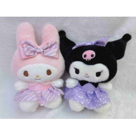 ΛΟΥΤΡΙΝΕΣ KUROMI/MY MELODY 25CM (OEM) ΣΕΤ 2 ΤΕΜΑΧΙΩΝ