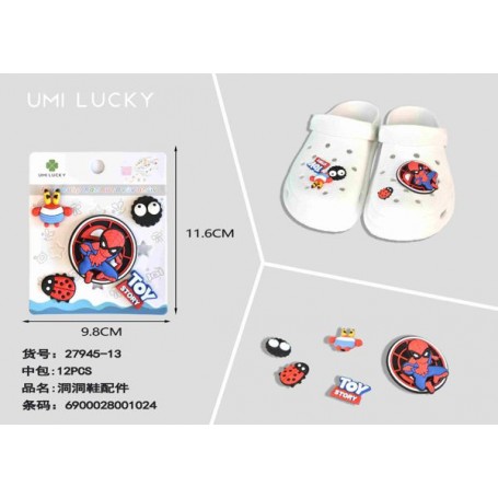 PINS ACCESSORIES / ΑΞΕΣΟΥΑΡ ΓΙΑ ΣΑΜΠΟ SPIDERMAN (OEM)