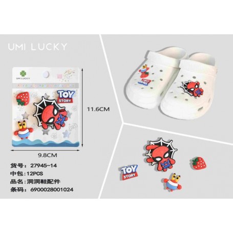 PINS ACCESSORIES / ΑΞΕΣΟΥΑΡ ΓΙΑ ΣΑΜΠΟ SPIDERMAN (OEM)