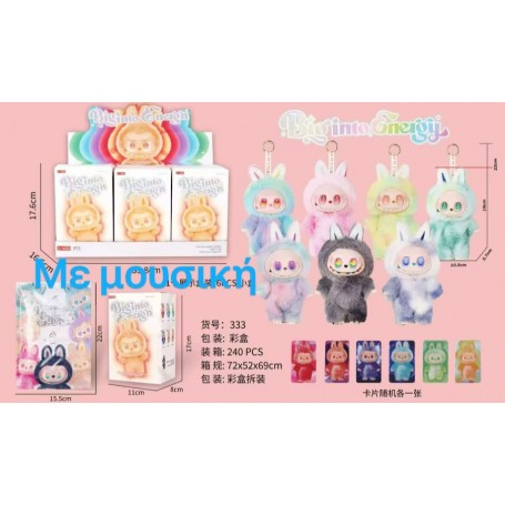 SURPRISE BAGS LABUBU ENERGY ΜΕ ΦΩΤΑΚΙΑ ΚΑΙ ΜΟΥΣΙΚΗ (ΟΕΜ)