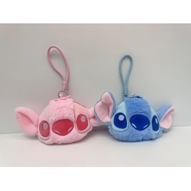 ΛΟΥΤΡΙΝΟ ΠΟΡΤΟΦΟΛΑΚΙ ΜΠΡΕΛΟΚ STITCH + ANGEL (ΟΕΜ) ΣΕΤ 2 ΤΕΜΑΧΙΩΝ