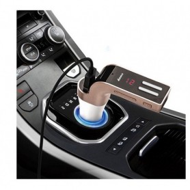 Bluetooth Car Charger & FM Transmitter 1 Usb Remote Control Model 590 (oem)