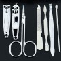 Σετ 6 εργαλεία μανικιούρ και τσιμπιδάκι φρυδιών σε θήκη