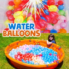 Balloon Water Bombs- 37 Water Bombs In 60 Seconds