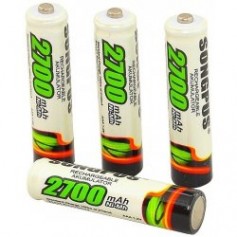 Επαναφορτιζόμενη μπαταρία ΑAΑ SONGPUS Νi-MH 1,2V – 2700mAh – 4 Τεμάχια