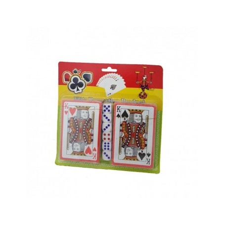 Συσκευασία με 2 τράπουλες και 6 ζάρια