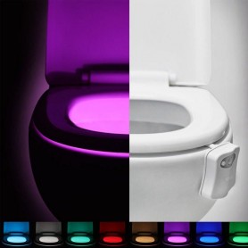 LED φωτιστικό με 8 χρώματα και αισθητήρα κίνησης για λεκάνη τουαλέτας