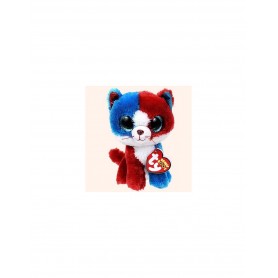 TY BEANIE BOOS ΧΝΟΥΔΩΤΗ ΓΑΤΑ ΜΠΛΕ-ΑΣΠΡΟ 18cm
