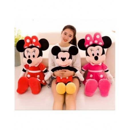 MINNIE MOUSE ΛΟΥΤΡΙΝH ΣΕ 2 ΧΡΩΜΑΤΑ ΡΟΖ ΚΑΙ ΚΟΚΚΙΝΟ 65cm.