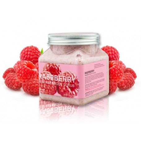 Sherbet body scrub Raspberry-Βατομουρο 350ml απο την Wokali