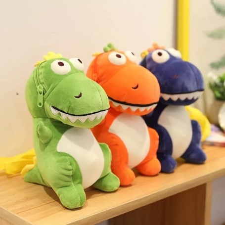 ΛΟΥΤΡΙΝΟΣ ΔΕΙΝΟΣΑΥΡΟΣ ΚΑΙ ΤΣΑΝΤΑ 2 ΣΕ 1 25CM